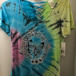 No Boundaries Tie Dye W/Lace Up Back